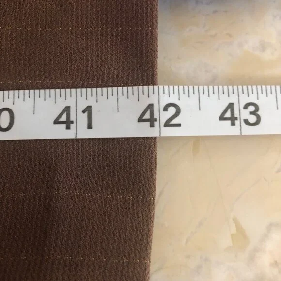 NWOT Jessica London 2 PC Brown Stripe Jacket Dress Suit Women's 22W Ruffle Lined